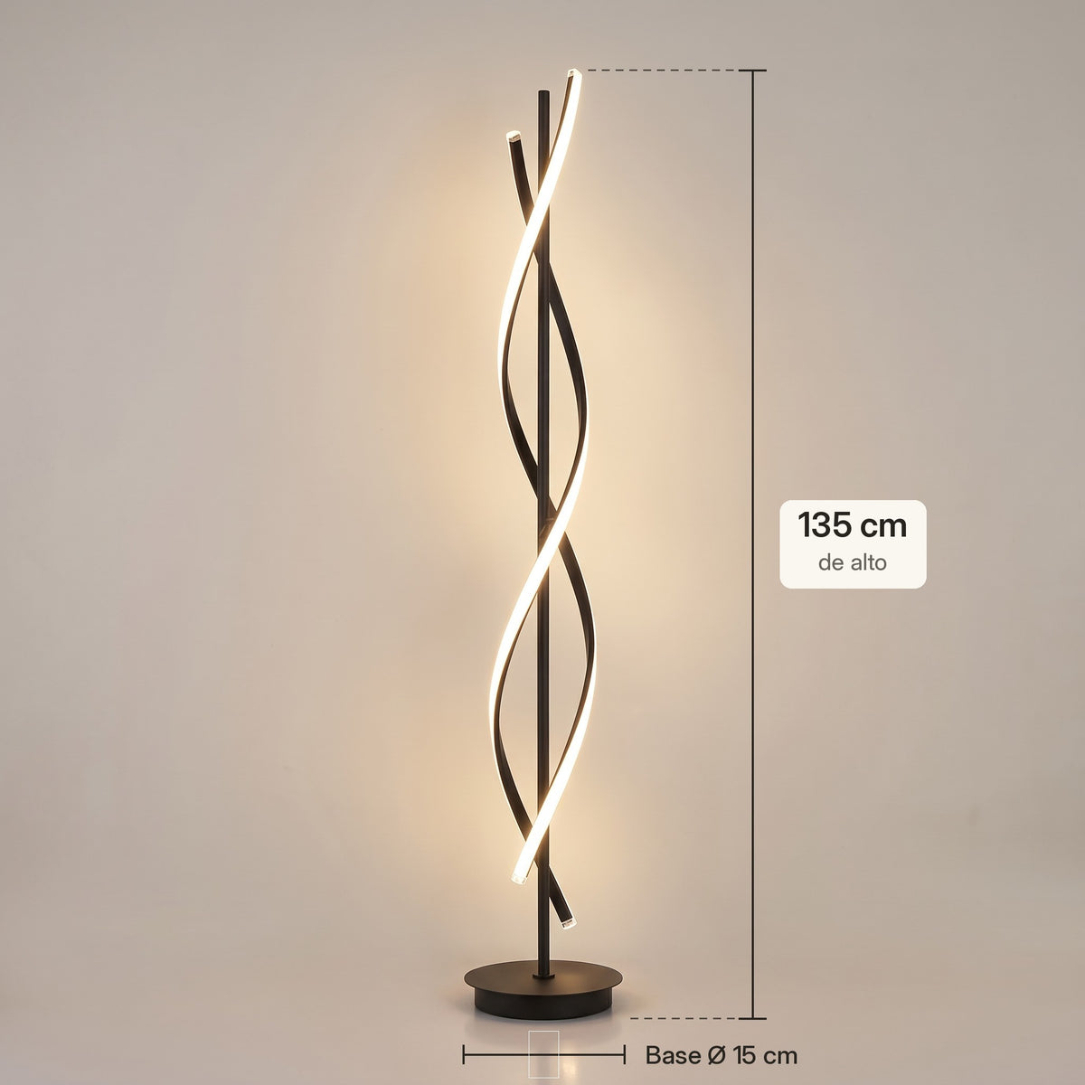 Medidas de Hélice: 135 cm de alto y base de 15 cm