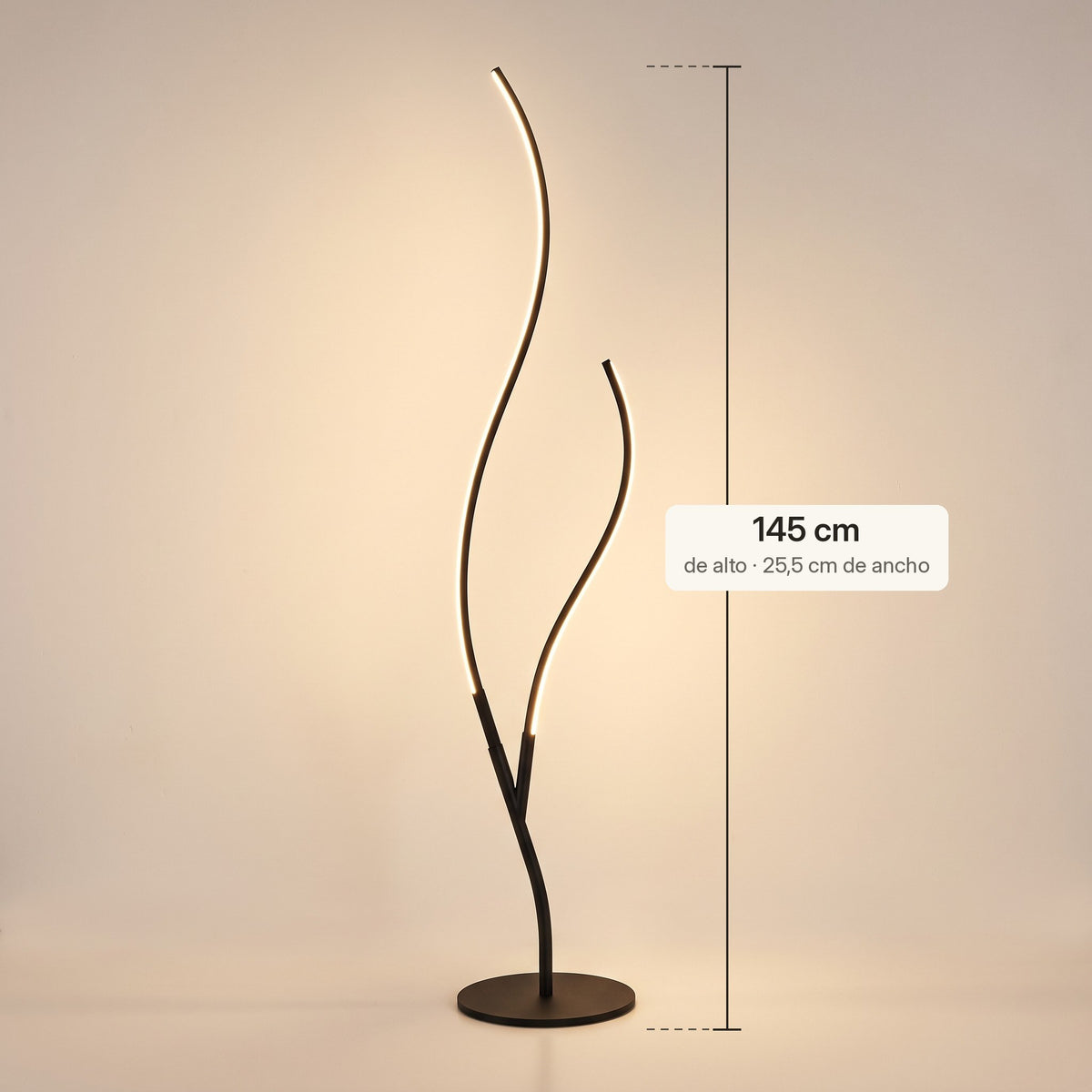 Medidas de Junco: 145 cm de alto y 25,5 cm de ancho